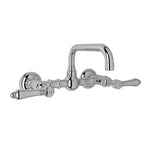 Rohl Acqui® Wall Mount Bridge Lavatory Faucet With U-Spout