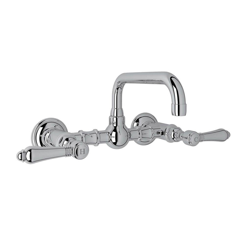 Rohl Acqui® Wall Mount Bridge Lavatory Faucet With U-Spout