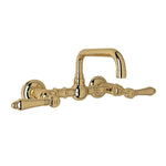 Rohl Acqui® Wall Mount Bridge Lavatory Faucet With U-Spout