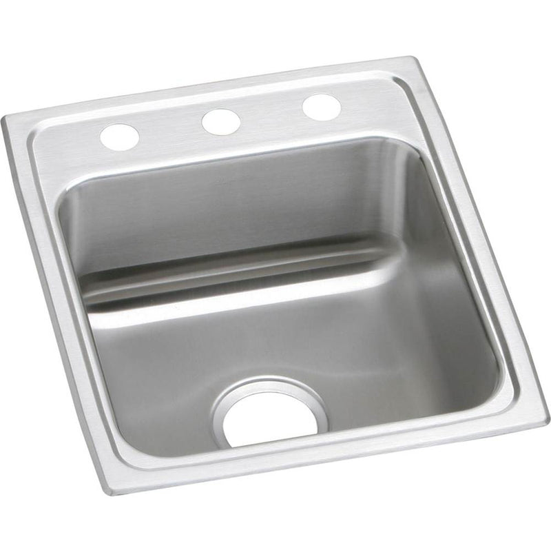 Elkay Lustertone Classic Stainless Steel 15'' x 22'' x 7-5/8'', Single Bowl Drop-in Sink