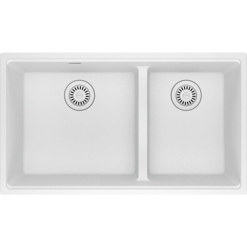 Franke Maris Undermount Granite Polar White Double 36Cab