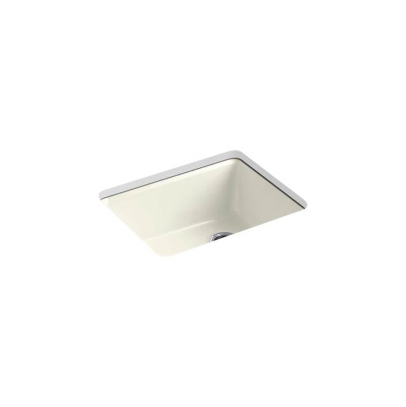 Kohler Riverby® 25'' x 22'' x 9-5/8'' undermount single-bowl kitchen sink with rack