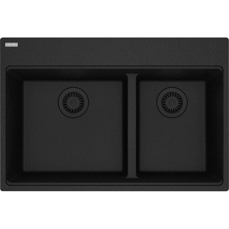 Franke Maris Topmount Granite Onyx Double 33Cab