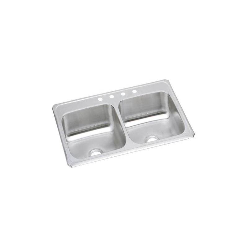Elkay Celebrity Stainless Steel 43'' x 22'' x 6-7/8'', Equal Double Bowl Drop-in Sink