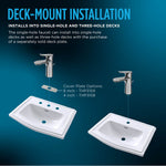 TOTO Oberon® S Single Handle 0.5 GPM High-Efficiency Bathroom Sink Faucet